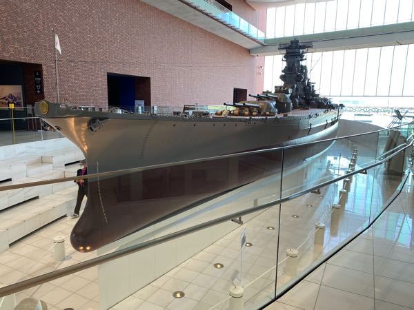 1/10スケールの戦艦大和の模型