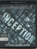 INCEPTION 4K UHD Blu-rayジャケット