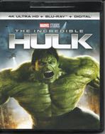 THE INCREDIBLE HULK 4K UHD Blu-rayジャケット