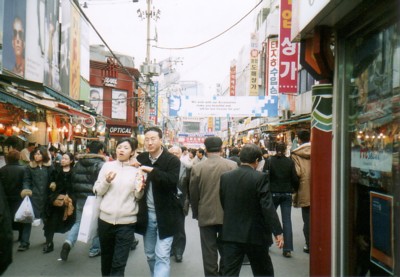 南大門市場の通り