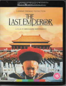 THE LAST EMPEROR 4K UHD Blu-ray UKジャケット