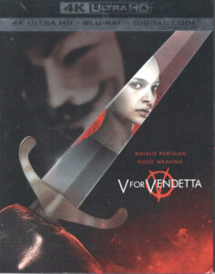 V for Vendetta 4K UHD Blu-rayジャケット