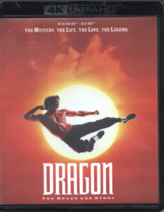 ドラゴン/ブルース・リー物語 4K UHD Blu-rayジャケット