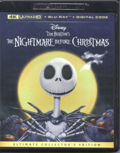 Tim Burton's The Nightmare Before Christmas 4K UHD Blu-rayジャケット