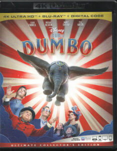 Dumbo 4K UHD Blu-rayジャケット